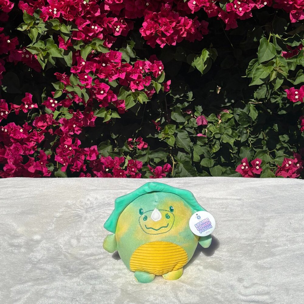 Cute Green Spring Squish Plush Dinosaur Plush 8"